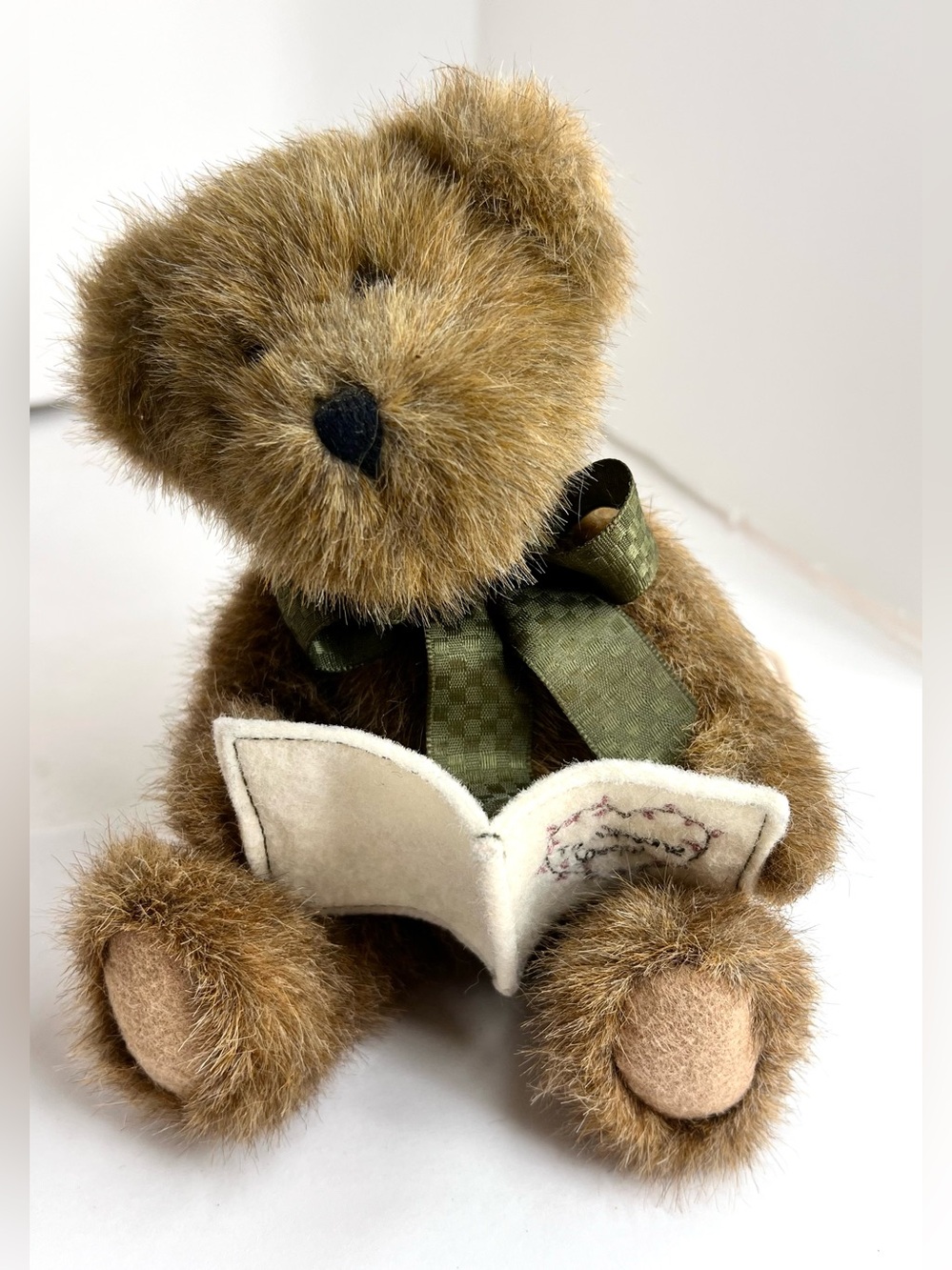 Boyds Bears Beary B Special 8” Jointed Bear Head Bean Collection 2004 NWT